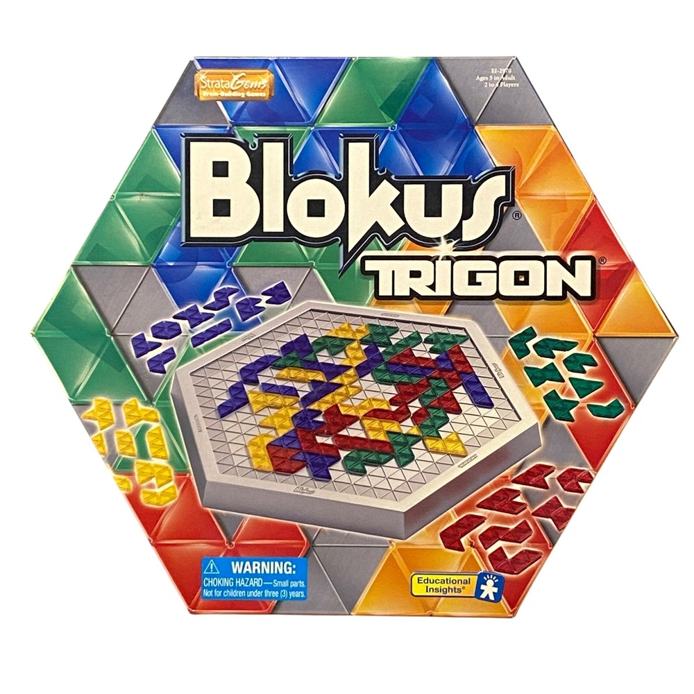 Blokus Trigon Strategy Board Game Educational Insights 2006 Complete Homeschool